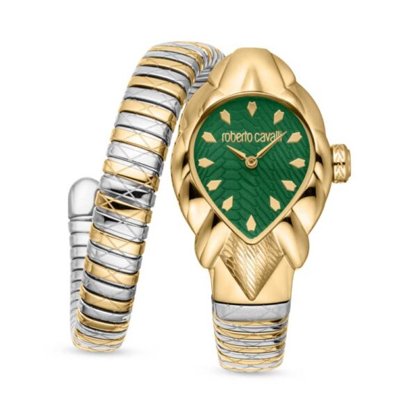 Roberto Cavalli Two-Tone Stainless Steel Wrap Watch
