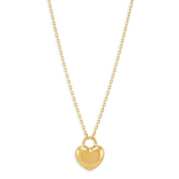 Saks Fifth Avenue 14K Yellow Gold Heart Pendant Chain Necklace
