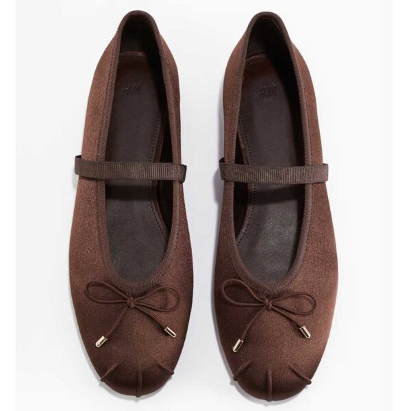 Satin Mary Janes Dark brown