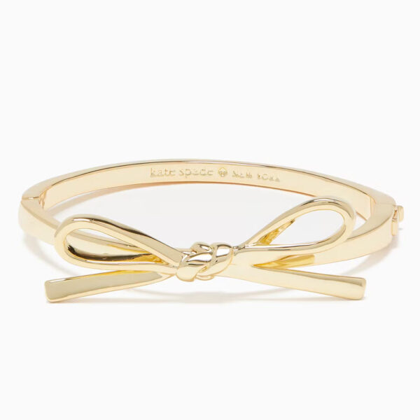 Skinny Mini Bow Bangle Gold