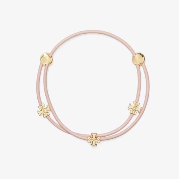 SLIDER BRACELET tory gold / pink