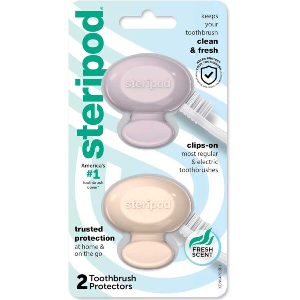 Steripod Clip-On Toothbrush Protector, Keeps Fresh and Clean