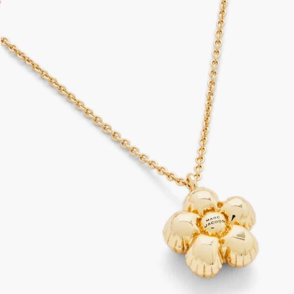 The daisy balloon necklace light antique gold