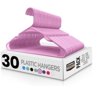 Utopia Home Plastic Hangers 30 Pack