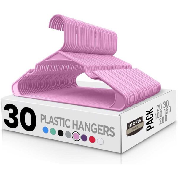 Utopia Home Plastic Hangers 30 Pack