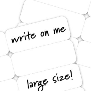 Writable Iron on Name Tags for Clothing 100pcs (Large)