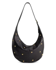 Madewell The Essential Studded Suede Curve Shoulder Bag