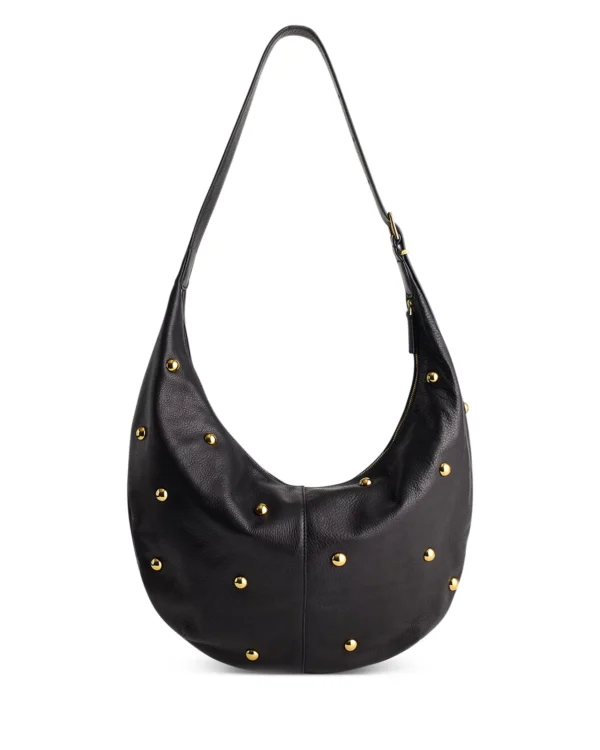 Madewell The Essential Studded Suede Curve Shoulder Bag
