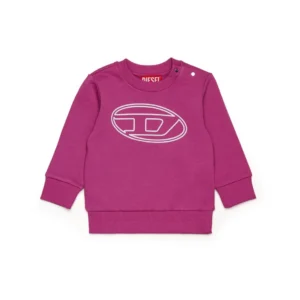 Diesel Kids Oval-D Logo Printed Crewneck Sweatshirt