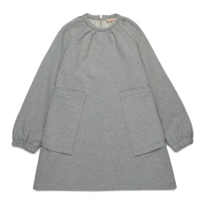 Marni Kids Long-Sleeved Fleece Mini Dress
