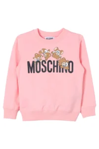 Moschino Kids Teddy Bear-Printed Crewneck Sweatshirt