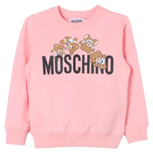 Moschino Kids Teddy Bear-Printed Crewneck Sweatshirt