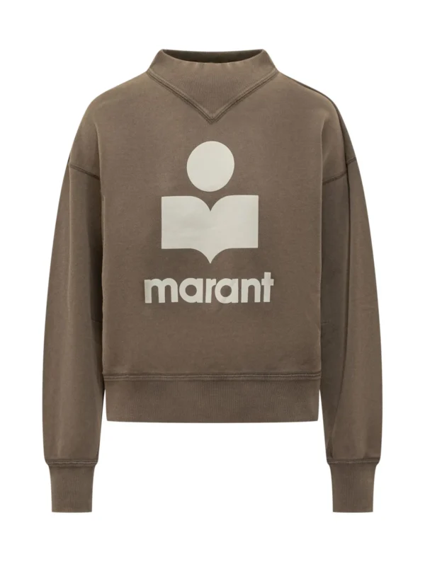 Isabel Marant Long-Sleeved Logo Printed Sweatshirt