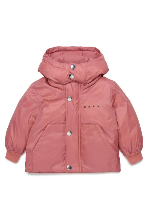 Marni Kids Logo Printed Hooded Jacket