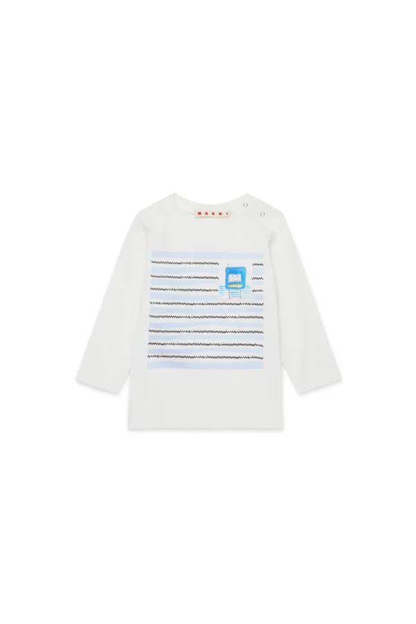 Marni Kids Graphic-Printed Crewneck T-Shirt