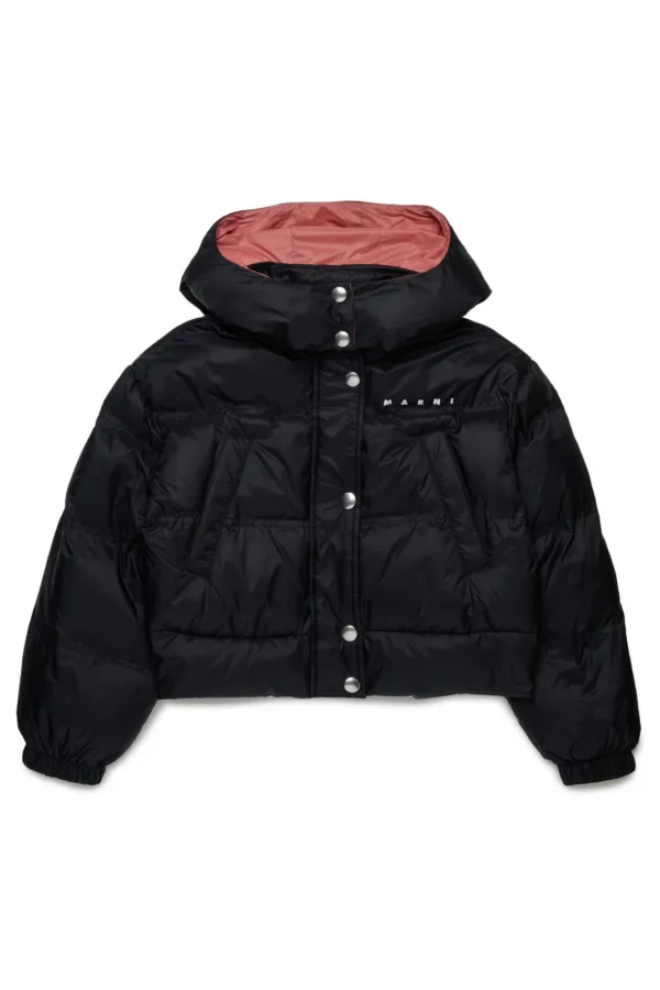 Marni Kids Logo-Print Hooded Jacket