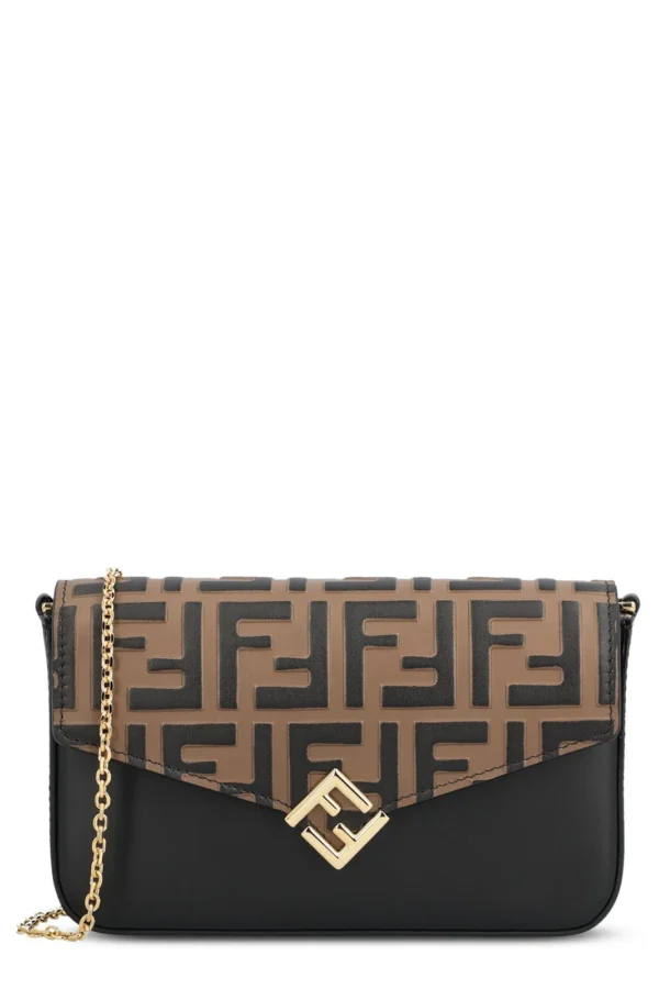 Fendi FF Diamonds Chain Wallet