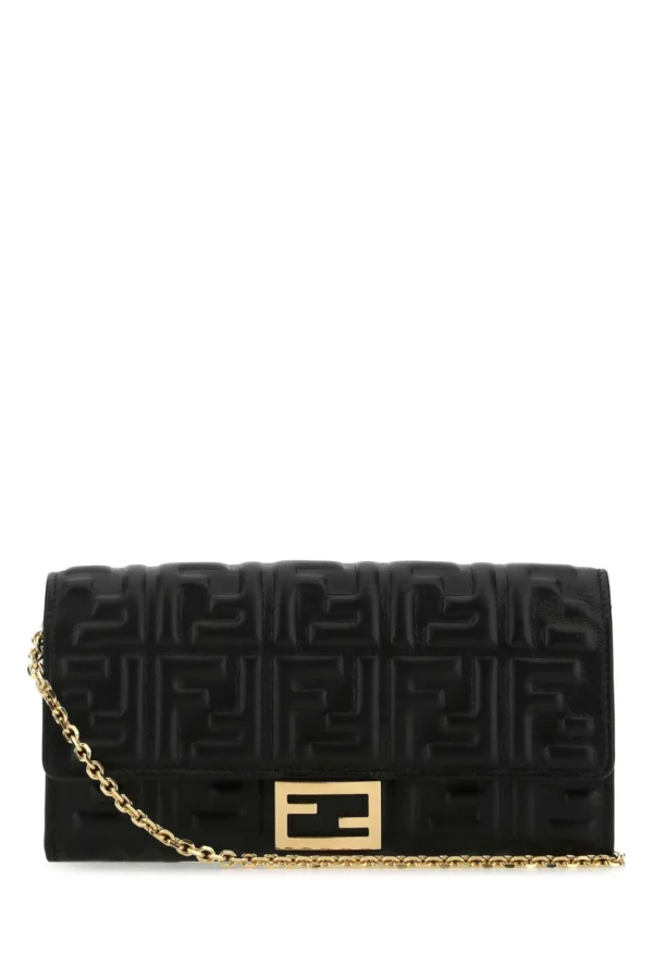Fendi FF Motif Baguette Continental Chain-Linked Wallet