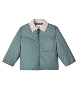 Il Gufo Baby corduroy-trimmed technical jacket