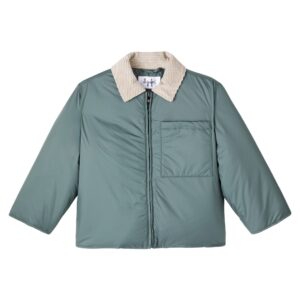 Il Gufo Baby corduroy-trimmed technical jacket