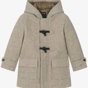 Mayoral Boys Beige Marl Duffle Coat