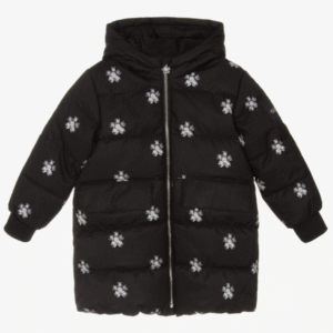 MARC JACOBS Girls Black Daisy Print Padded Coat