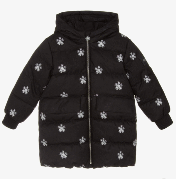 MARC JACOBS Girls Black Daisy Print Padded Coat