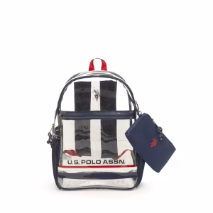 U.S. Polo Assn. Unisex 16″ Clear Backpack