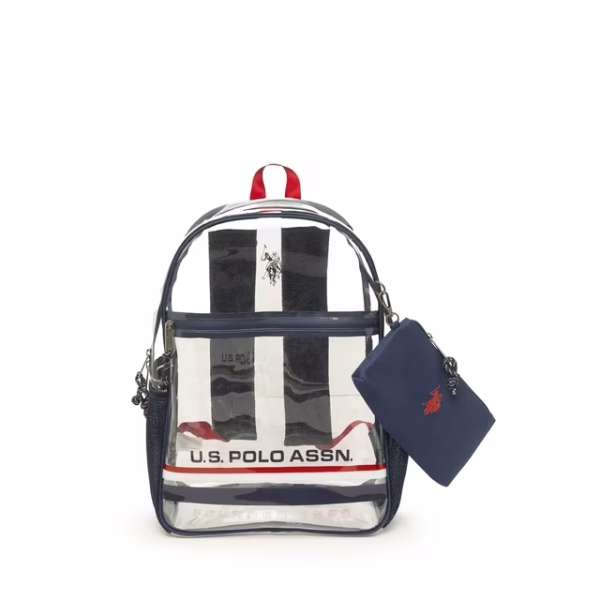 U.S. Polo Assn. Unisex 16" Clear Backpack