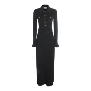 Self-Portrait Ribbed Knit Maxi Dress
