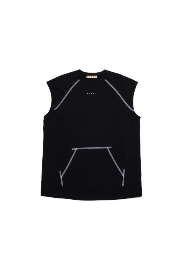Marni Kids Logo Printed Sleeveless Dress