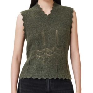 AllSaints Vanessa Pointelle Knit Sweater Vest