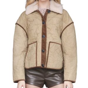 Avec Les Filles Floral Quilted Oversize Jacket