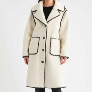 Bernardo Blanket Stitch Fleece Coat