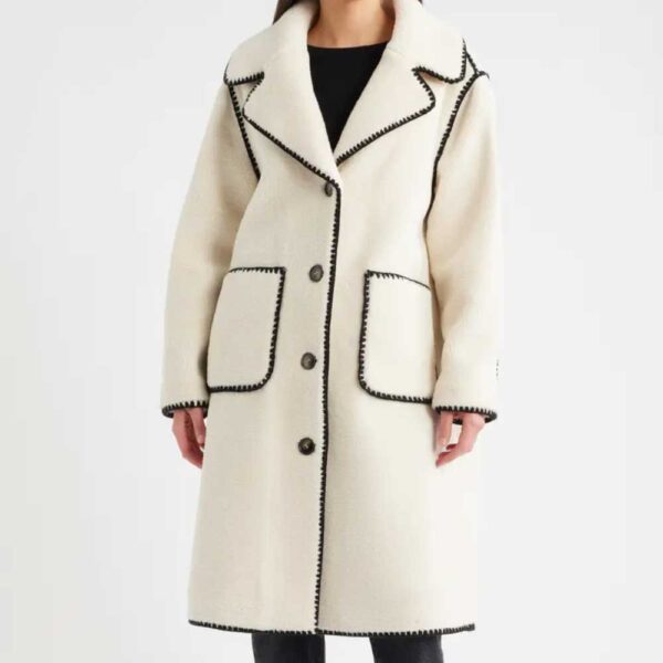 Bernardo Blanket Stitch Fleece Coat