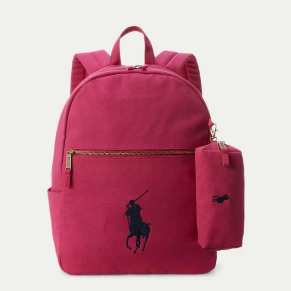 Big Pony Canvas Large Backpack Preppy Pink