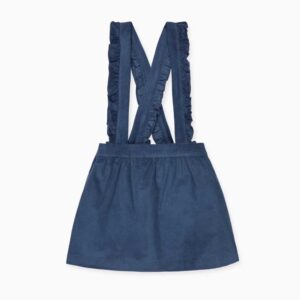 Blue Agata Corduroy Girl Pinafore Skirt