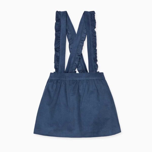 Blue Agata Corduroy Girl Pinafore Skirt