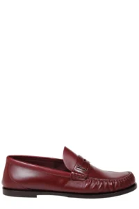 Saint Laurent Laurent Logo Plaque Slip-On Loafers