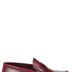 Saint Laurent Laurent Logo Plaque Slip-On Loafers