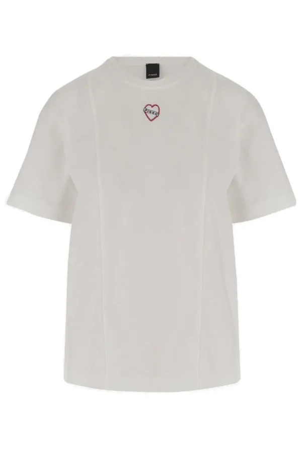 Pinko Logo Patch Crewneck T-Shirt