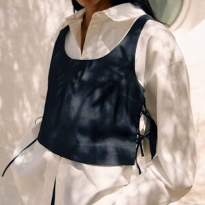 Galdana Blouse - Sézane x Holiday  Deep Navy