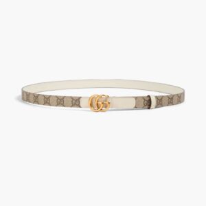 GUCCI GG Marmont reversible printed coated-canvas and leather belt
