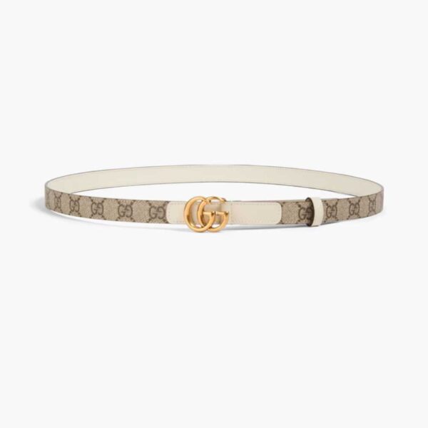 GUCCI GG Marmont reversible printed coated-canvas and leather belt
