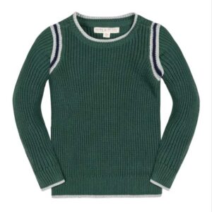 Hope & Henry Boys' Organic Sporty Crew Neck Sweater
