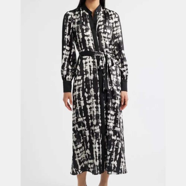Julia Jordan Print Long Sleeve Shirtdress