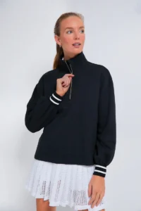 Tnuck Sport Black Carlson Quarter Zip