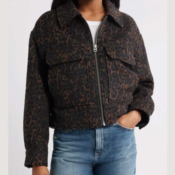 Lucky Brand Zip Front Crop Jacket