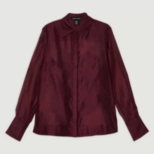 Lydia Millen Organdie Woven Shirt cabernet