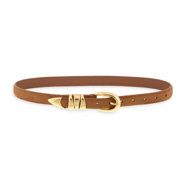 Madewell Triple Keeper Suede Belt
